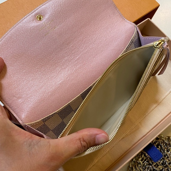 🎀LOUIS VUITTON Emilie Wallet Damier Azur - Picture 11 of 16